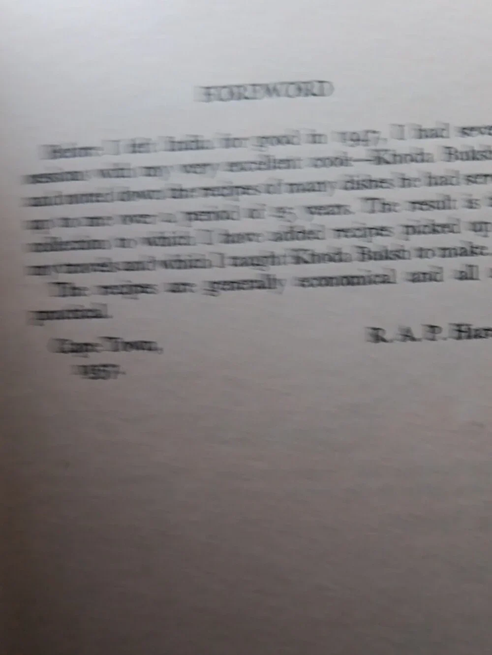 Best Food From India by R.A.P. Hare - RARE with Dust Cover